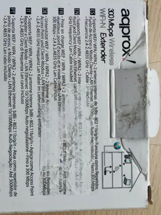 Extensor WiFi aqprox 300 Mbps
