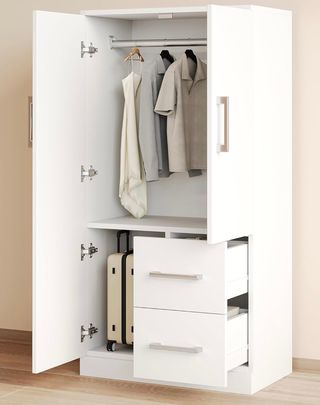 Armario Infantil Soweiz Blanco 70x40x135cm