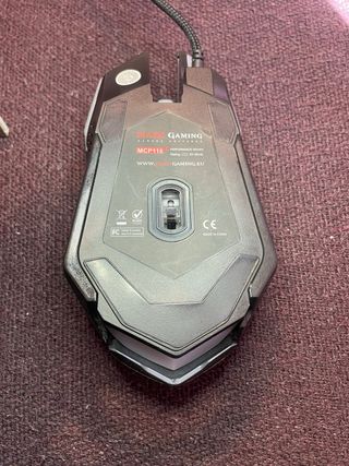 Ratón Gaming Mars Gaming USB Negro con Luces LED