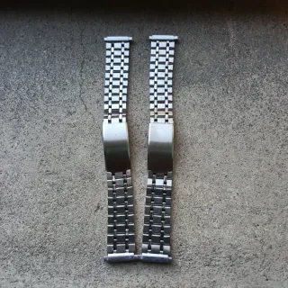 Cinturini acciaio vintage anse a pompa