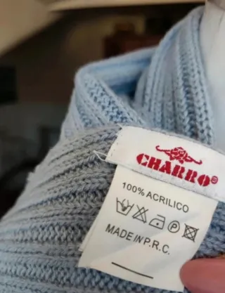 Sciarpa Charro unisex turchese