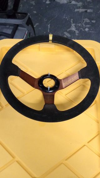 Volante Sparco Desplazado Negro/Cobre