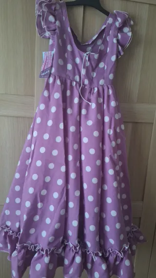 Traje Flamenca Niña Lunares