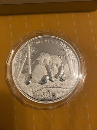 Moneda Plata Panda 150g 2026