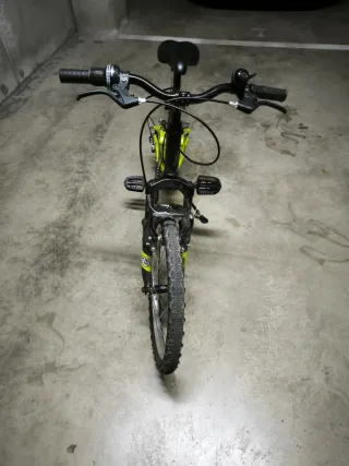 Bicicleta Infantil MTB 20 Negra/Verde