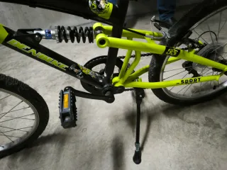 Bicicleta Infantil MTB 20 Negra/Verde