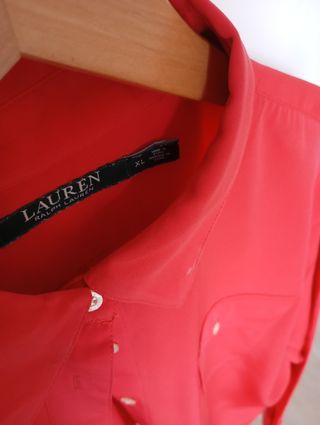 Blusa Lauren Ralph Lauren Roja Talla XL