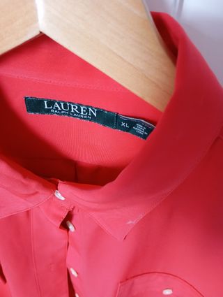 Blusa Lauren Ralph Lauren Roja Talla XL