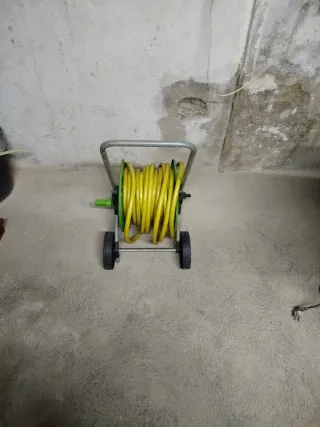 Carro Manguera Jardín Amarillo