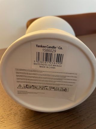 Porta candela Yankee Candle bianco e verde