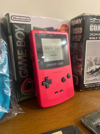 Game Boy Color Roja + 14 Juegos y accesorios!!!!