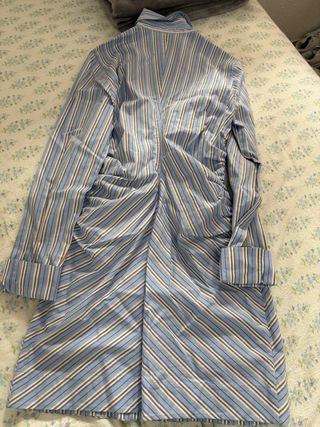 Vestido Mango Rayas Azul Talla M