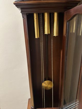 Reloj de pie antiguo madera