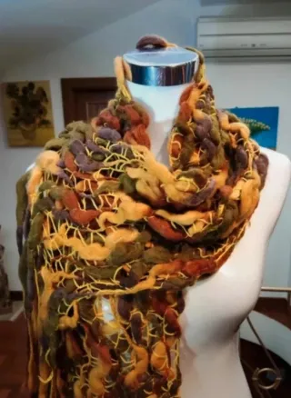 Sciarpa donna fatta a mano