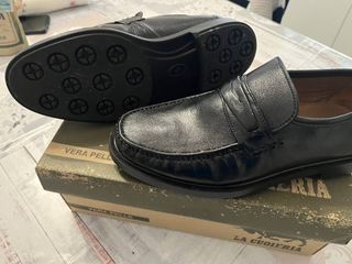 Scarpe uomo La Cuoieria vera pelle nere