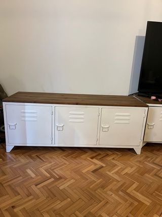 Mesa TV 3 Puertas Madera y Metal