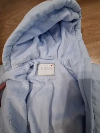 Peto Buzo frío nieve bebé azul 3-6 meses