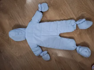 Peto Buzo frío nieve bebé azul 3-6 meses
