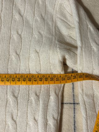 Jersey Polo Ralph Lauren Beige Cable Knit, lana