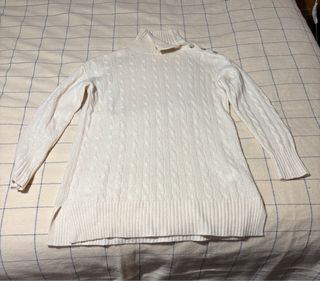 Jersey Polo Ralph Lauren Beige Cable Knit, lana