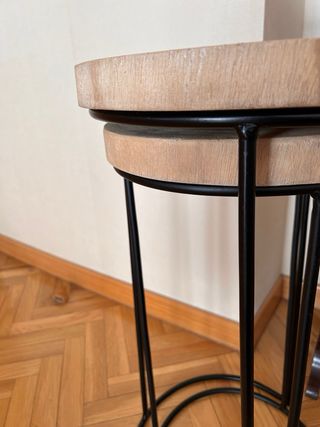 Mesas Nido Zara Home Madera y Metal.