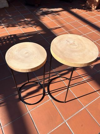 Mesas Nido Zara Home Madera y Metal.