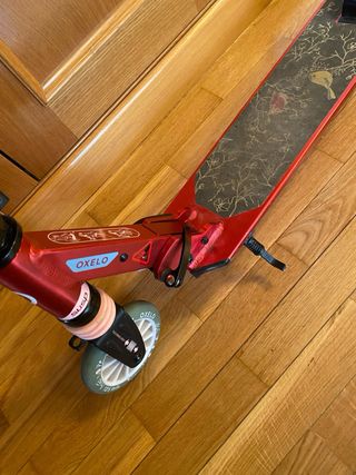 Patinete Oxelo Rojo con Freno en manillar