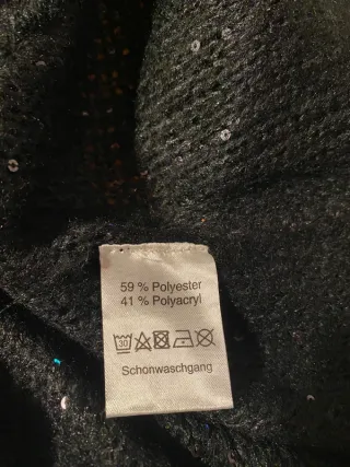 Jersey de Punto Negro Up Fashion Talla S