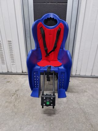 Silla infantil para bici azul y roja