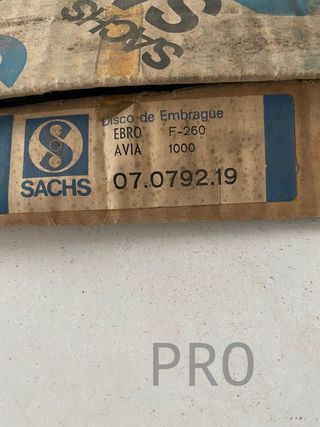 Disco Embrague avia ebro 07079219