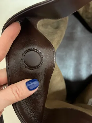 Bolso shopper suave marrón