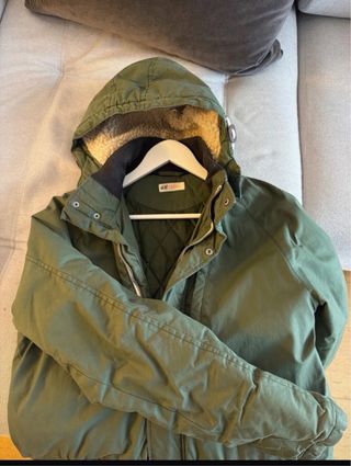 Parka Anorak Verde Militar Talla L