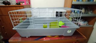 Jaula Conejo Completa + Accesorios y Comida