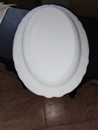 Piatto portata ovale Arcopal fiori azzurri