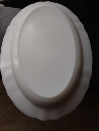 Piatto portata ovale Arcopal fiori azzurri