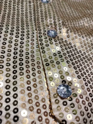 Dress Up America Disfraz Chaleco Lentejuelas  XL