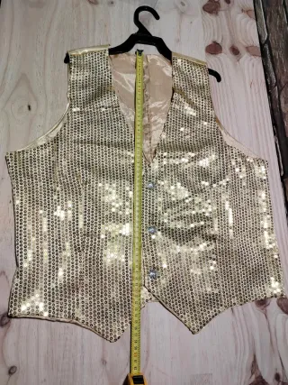 Dress Up America Disfraz Chaleco Lentejuelas  XL