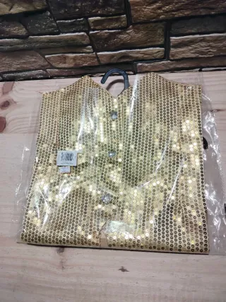 Dress Up America Disfraz Chaleco Lentejuelas  XL