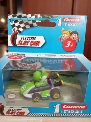 Coche Slot Carrera 1st Yoshi Mario Kart