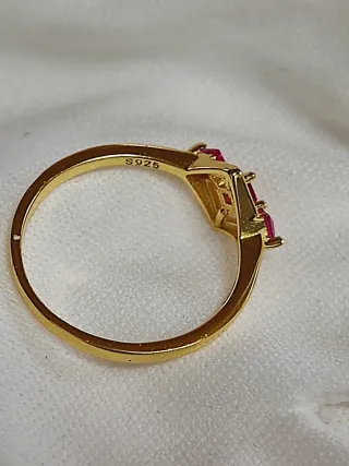 Lote Anillos Plata Baño Oro