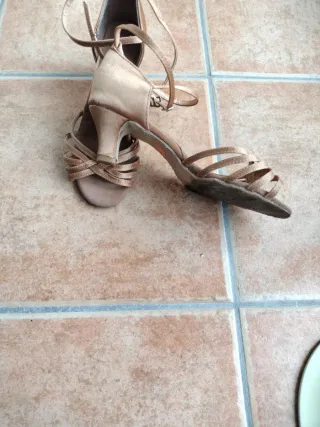 Zapatos de baile color cobre