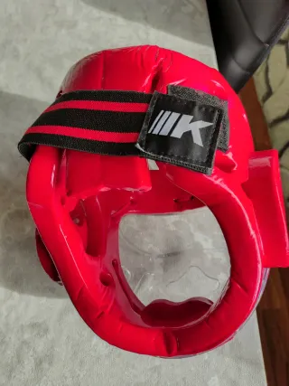 Casco Taekwondo Talla M Junior Rojo