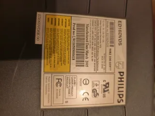 Grabadora de DVD externa Philips.