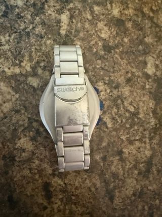 Swatch Irony Xlite Cronógrafo Azul Plata