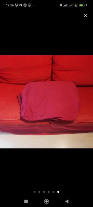 Sofá Ektorp 2 plazas Ikea Rojo