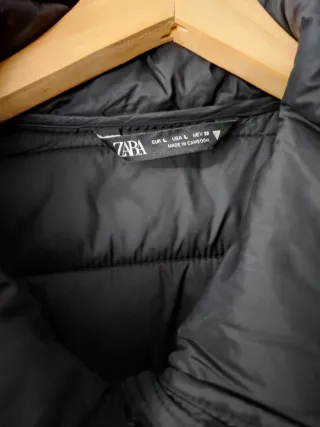 Chaleco Zara Mujer Talla L Negro