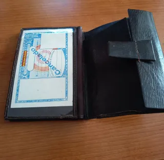 Billetera  hombre vintage marron