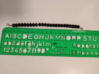 Pulsera y pendientes Lotería negros