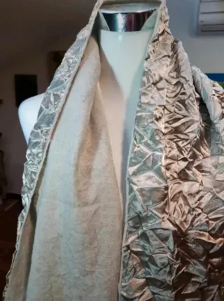 Sciarpa donna effetto stropicciato