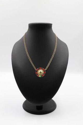 Gargantilla Ruleta Hueca Oro 18k